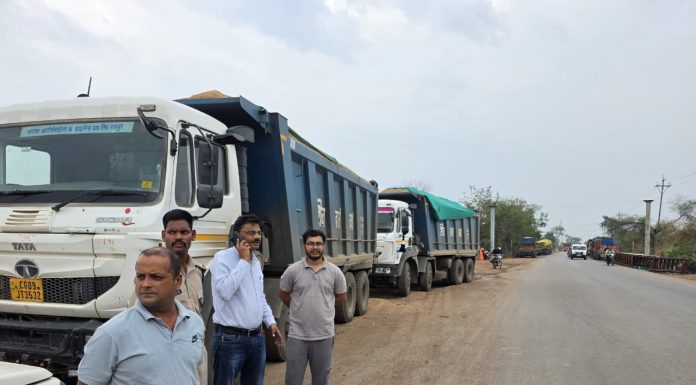 अवैध रेत परिवहन पर प्रशासन की बड़ी कार्रवाई, रेत भरे 10 हाइवा जब्त जब्त