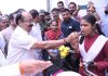 उप मुख्यमंत्री अरुण साव ने शाला प्रवेश उत्सव में बच्चों को तिलक लगाकर कराया शाला प्रवेश