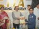 राष्ट्रीय किकबॉक्सिंग प्रतियोगिता में पदक विजेता खिलाड़ियों का सम्मान