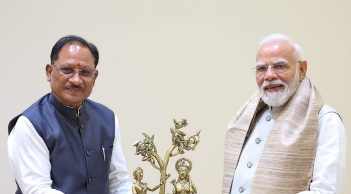 प्रधानमंत्री नरेंद्र मोदी से मुख्यमंत्री विष्णु देव साय ने की भेंट, छत्तीसगढ़ के विकास और ‘बस्तर विजन’ पर हुई विस्तृत चर्चा