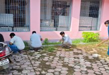 जनपद पंचायत सूरजपुर परिसर में हुआ स्वच्छता श्रमदान का आयोजन