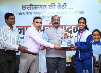 ज्ञानेश्वरी की सफलता से राज्य के युवा लेंगे प्रेरणा, खेलों के लिए तैयार होगा अच्छा वातावरण – अरुण साव