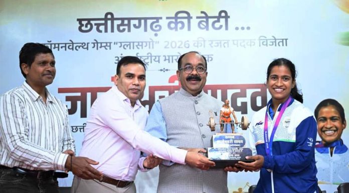 ज्ञानेश्वरी की सफलता से राज्य के युवा लेंगे प्रेरणा, खेलों के लिए तैयार होगा अच्छा वातावरण – अरुण साव