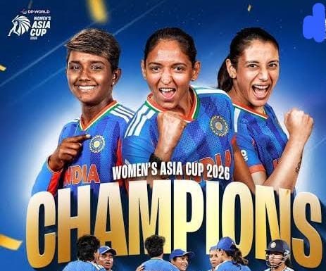 महिला टी-20 एशिया कप 2026 की चौंपियन बनी भारतीय टीम, वित्त मंत्री ओपी चौधरी ने दी बधाई