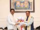 मुख्यमंत्री विष्णु देव साय ने ओडिशा के राज्यपाल डॉ. हरि बाबू कंभमपति से की शिष्टाचार भेंट