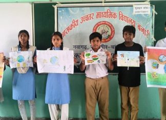मेरे सपनों का भारत’ में विद्यार्थियों ने रंगों और शब्दों से रची विकसित भारत की तस्वीर