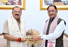 मुख्यमंत्री विष्णु देव साय से राजस्थान विधानसभा अध्यक्ष वासुदेव देवनानी ने की सौजन्य भेंट